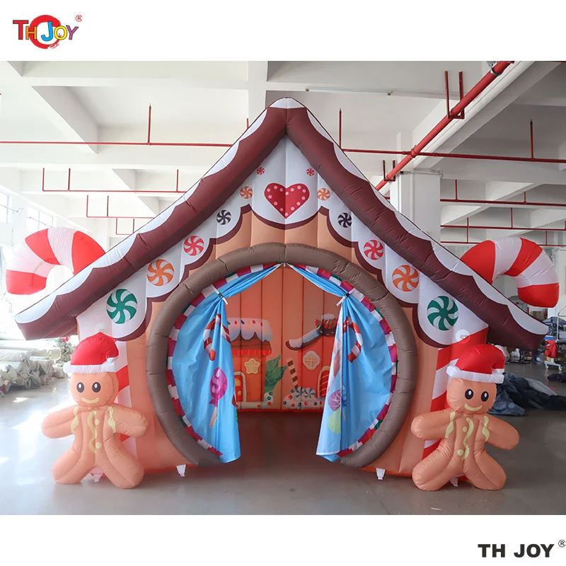 New Design Christmas Decoration Inflatable Gingerbread Candy House Santa Grotto Cabin Houses for Xmas Activity
New Design Christmas Decoration Inflatable Gingerbread Candy House Santa Grotto Cabin Houses for Xmas Activity