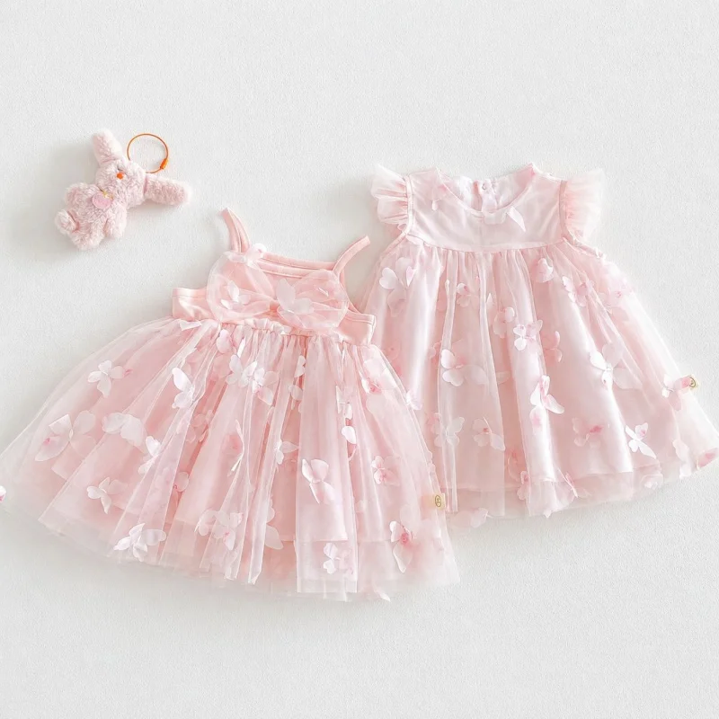 Girls' stylish mesh skirt2026New Summer Baby Cute Three-Dimensional Butterfly Dress Children's Summer Dress
Girls' stylish mesh skirt2026New Summer Baby Cute Three-Dimensional Butterfly Dress Children's Summer Dress