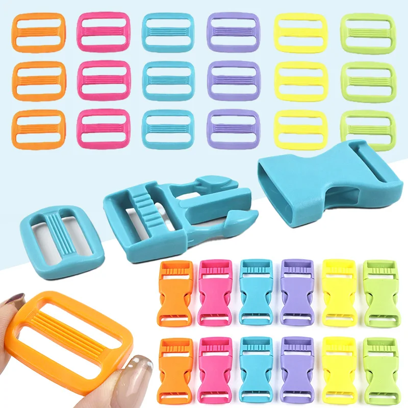 10/20Sets 15-25mm Colorful Plastic Quick Release Buckles Adjust Tri Glide Slider Clasp Bag Strap Backpack Pet Collar Ring Hook
10/20Sets 15-25mm Colorful Plastic Quick Release Buckles Adjust Tri Glide Slider Clasp Bag Strap Backpack Pet Collar Ring Hook