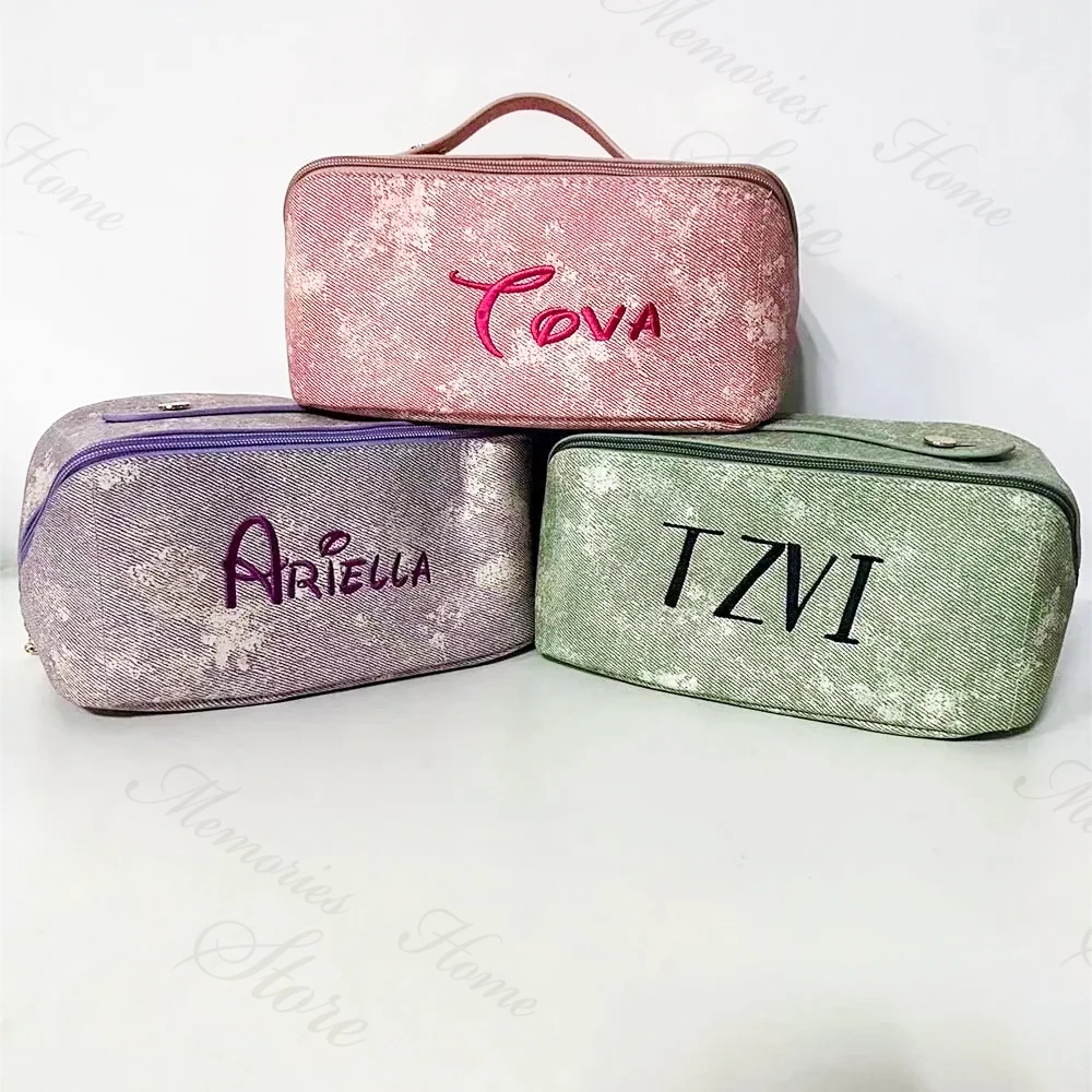 Personalized Name Multifunctional PU Leather Makeup Bag Large Capacity Women's Daily Travel Wash Bag Custom Text Cosmetic Bags
Personalized Name Multifunctional PU Leather Makeup Bag Large Capacity Women's Daily Travel Wash Bag Custom Text Cosmetic Bags