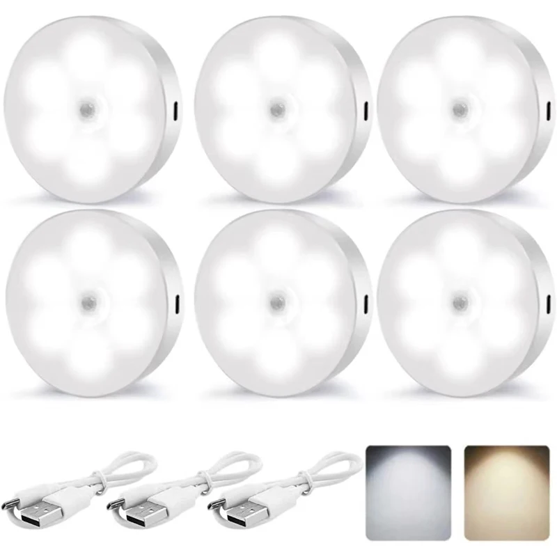 PIR Motion Sensor LED Night Light USB Rechargeable Night Lamp For Kitchen Cabinet Wardrobe Lamp Staircase Wireless Closet Light
PIR Motion Sensor LED Night Light USB Rechargeable Night Lamp For Kitchen Cabinet Wardrobe Lamp Staircase Wireless Closet Light
