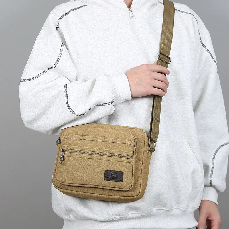 New Men's Crossbody Bag Wear-resistant and Cut-proof Commuter Shoulder Bag Multi-layer Zipper Casual Small Square Bag
New Men's Crossbody Bag Wear-resistant and Cut-proof Commuter Shoulder Bag Multi-layer Zipper Casual Small Square Bag