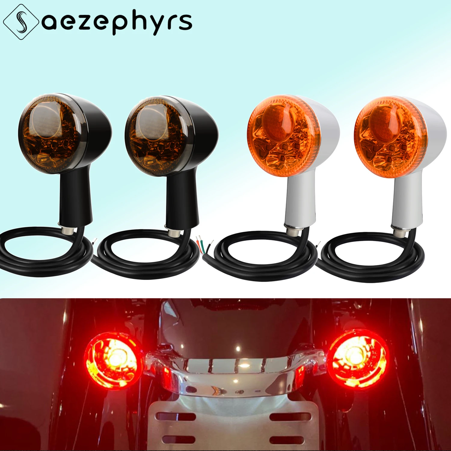 Motorcycle LED Rear Turn Signal Kit Brake Stop Taillight Running Light/Indicators for Harley Sportster Iron XL883 1200 1992-2022
Motorcycle LED Rear Turn Signal Kit Brake Stop Taillight Running Light/Indicators for Harley Sportster Iron XL883 1200 1992-2022