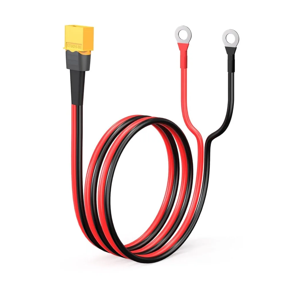 XT60 Male to O Ring Terminal Cable 10AWG Tinned Copper Wire for RC Battery Solar Power Station Panel 2FT
XT60 Male to O Ring Terminal Cable 10AWG Tinned Copper Wire for RC Battery Solar Power Station Panel 2FT