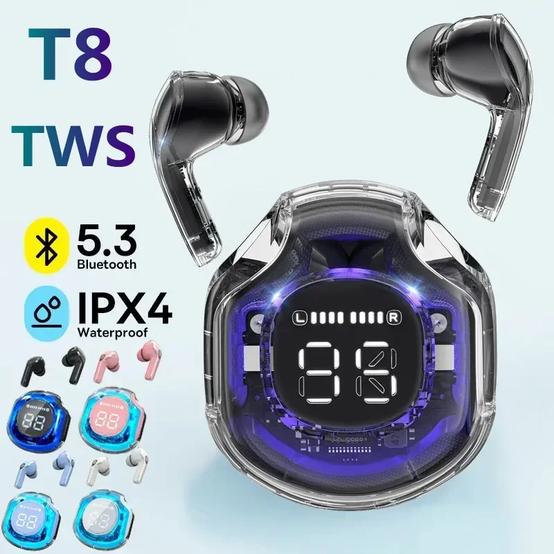 T8 TWS Wireless Bluetooth Headphones Wireless Headphones LED Power Digital Display Earbuds Stereo Sound Earphones for Xiaomi
T8 TWS Wireless Bluetooth Headphones Wireless Headphones LED Power Digital Display Earbuds Stereo Sound Earphones for Xiaomi
