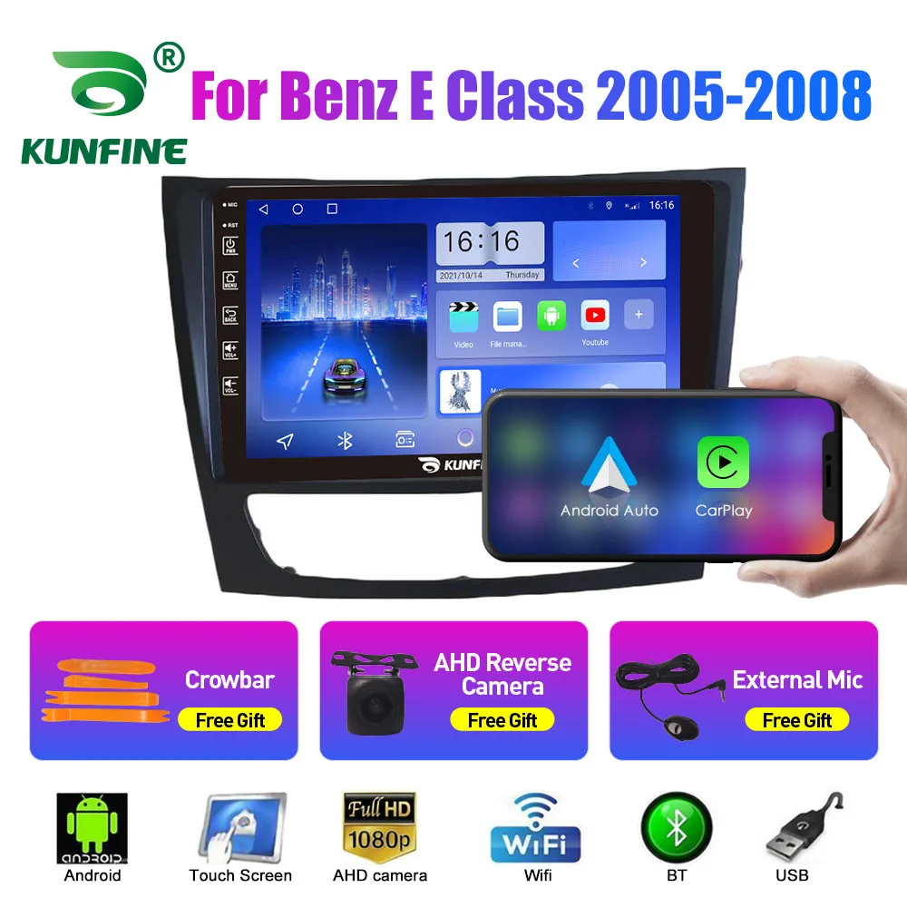 Автомобильный радиоприемник для Benz E Class 2005-2008 2Din Android, восьмиядерный автомобильный стерео DVD, GPS-навигатор, плеер, мультимедиа, Android Auto
Автомобильный радиоприемник для Benz E Class 2005-2008 2Din Android, восьмиядерный автомобильный стерео DVD, GPS-навигатор, плеер, мультимедиа, Android Auto