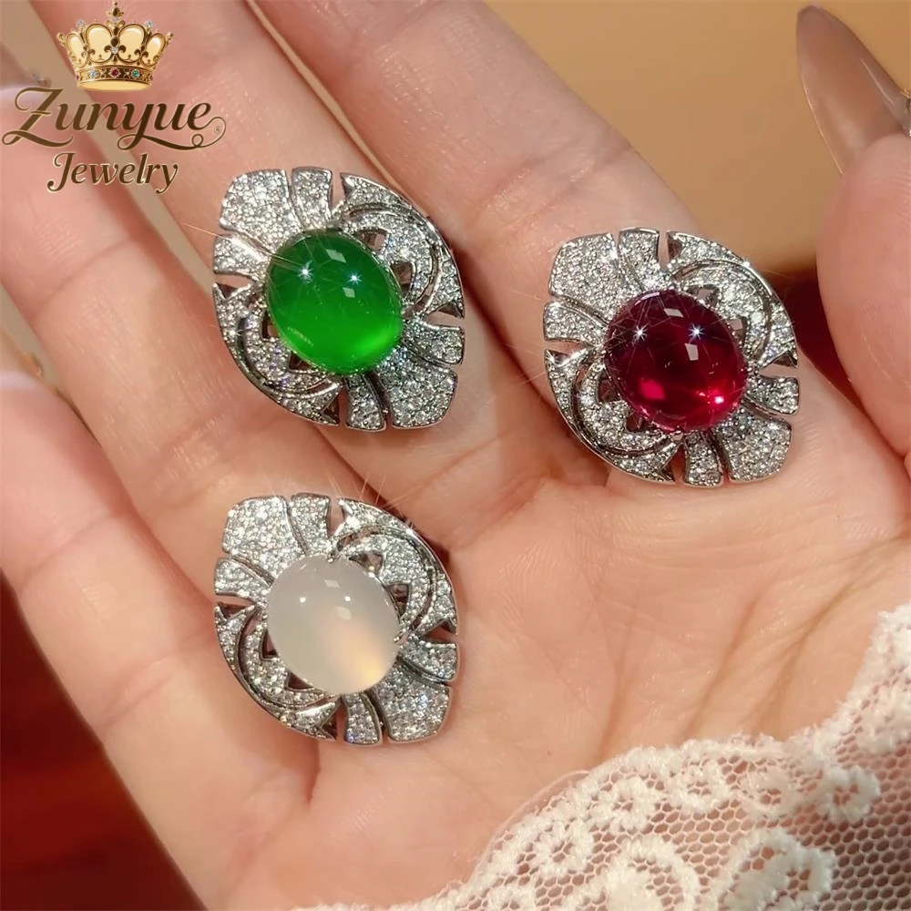 Natural Agate Gemstone With Colored Diamonds Set Ring Luxury Quality Fashion Jewelry Exquisite Elegant Charms Popular Gift Young
Natural Agate Gemstone With Colored Diamonds Set Ring Luxury Quality Fashion Jewelry Exquisite Elegant Charms Popular Gift Young