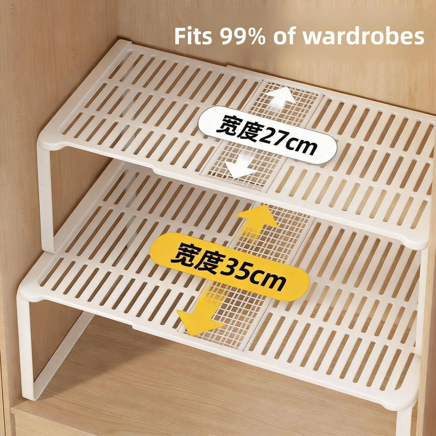 Expandable Multi-Layer Clothing Storage Rack Bedroom Wardrobe Organizer Deep Cabinet Dividers Home Use Hat Closet Shelf
Expandable Multi-Layer Clothing Storage Rack Bedroom Wardrobe Organizer Deep Cabinet Dividers Home Use Hat Closet Shelf