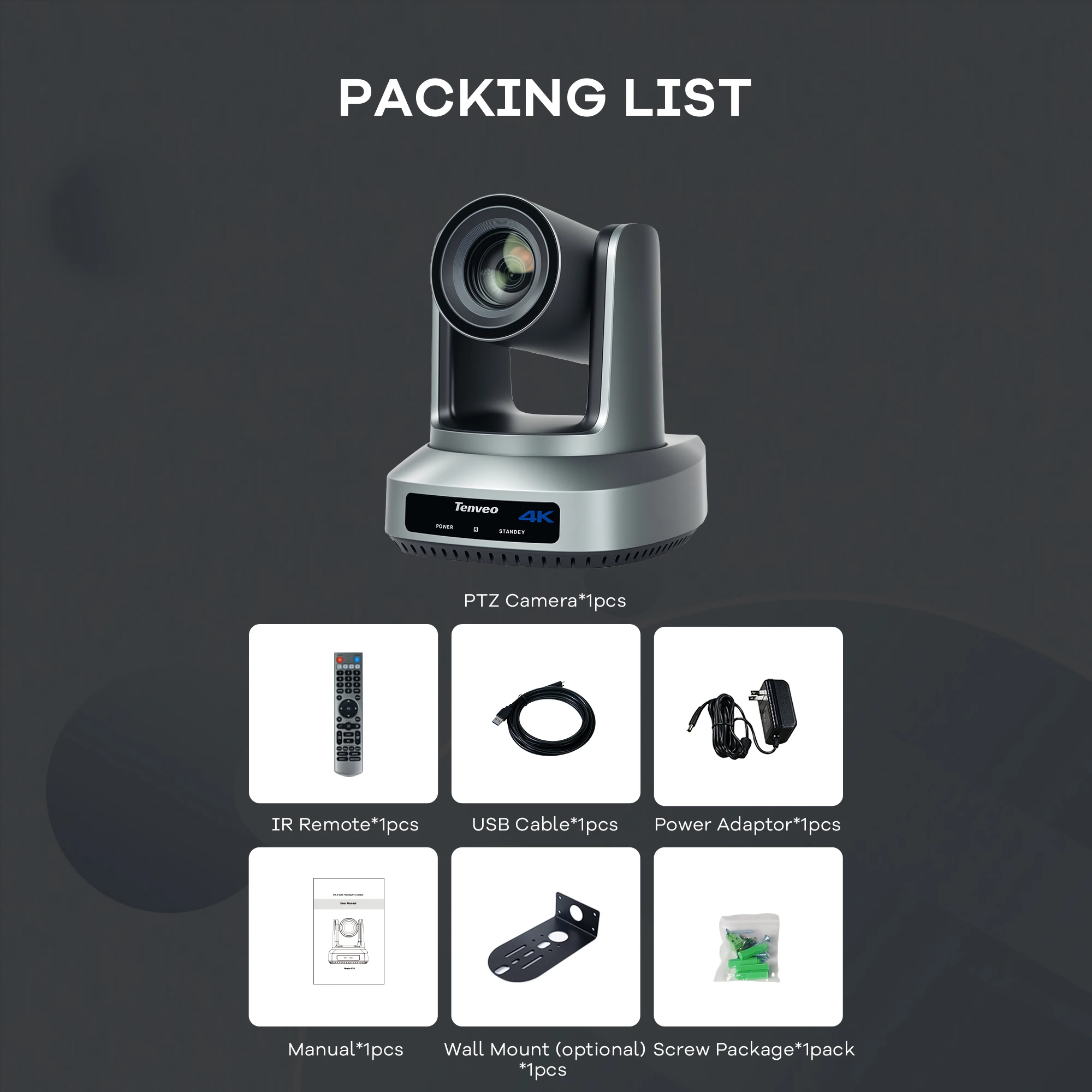 Tenveo New NDI Live Steaming Auto Framing 4k60fps Ptz Conference Camera
Tenveo New NDI Live Steaming Auto Framing 4k60fps Ptz Conference Camera