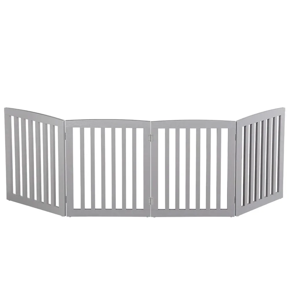 Wooden Dog Gate Foldable Dog Fence Freestanding 4 Panels Pet Gates for Indoors
Wooden Dog Gate Foldable Dog Fence Freestanding 4 Panels Pet Gates for Indoors