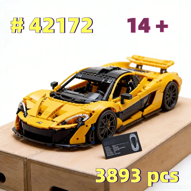 Yellow P1 Sports Car 42172 Building Blocks Sets Suitable for Birthday Gifts Compatible with Legoed Particles,3893pcs.
Yellow P1 Sports Car 42172 Building Blocks Sets Suitable for Birthday Gifts Compatible with Legoed Particles,3893pcs.