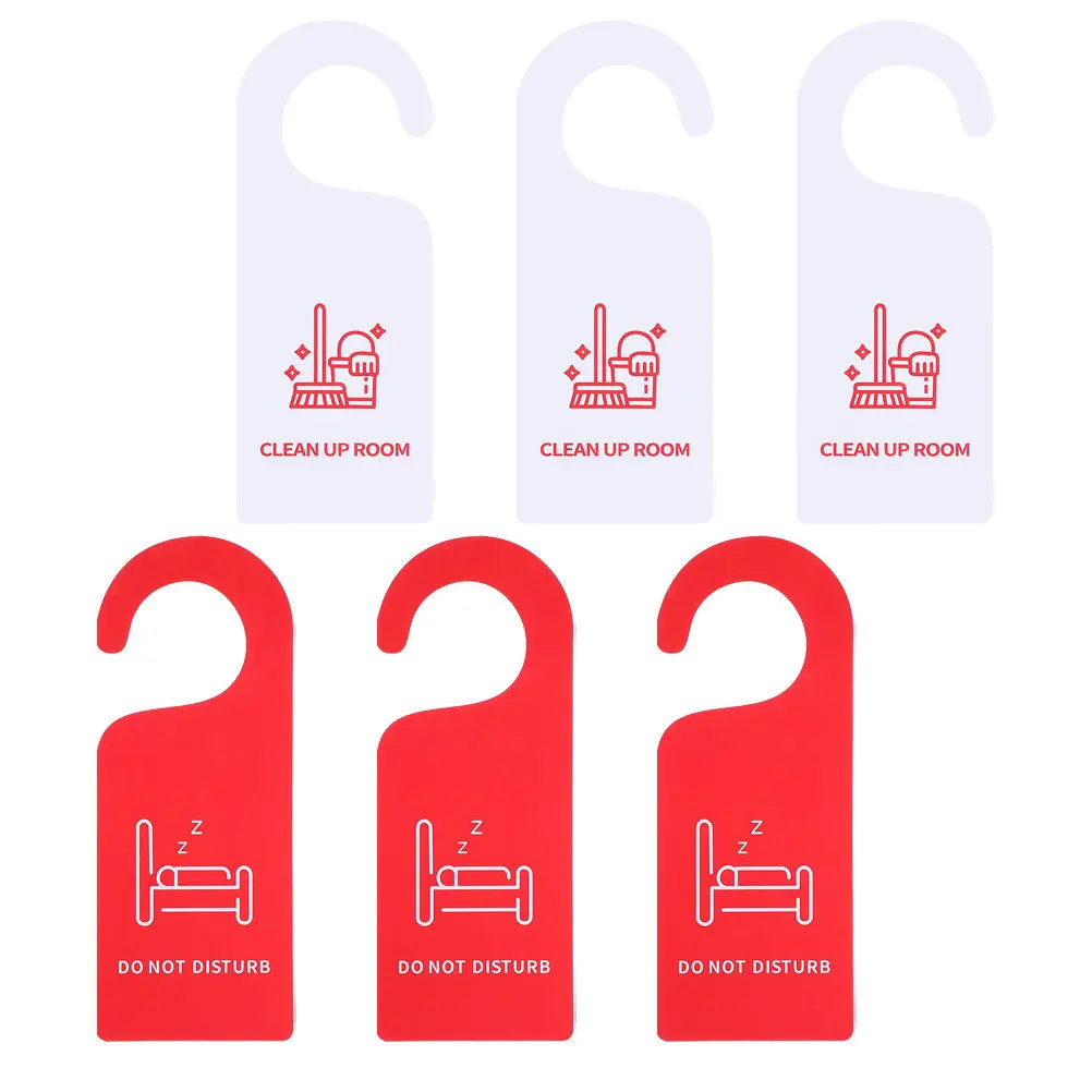 6pcs Double Sided Hanger Sign Hotel Pvc Door Signs For Bedroom Office Clean Up Room Do Not Disturb Door Knob Hangers 
6pcs Double Sided Hanger Sign Hotel Pvc Door Signs For Bedroom Office Clean Up Room Do Not Disturb Door Knob Hangers