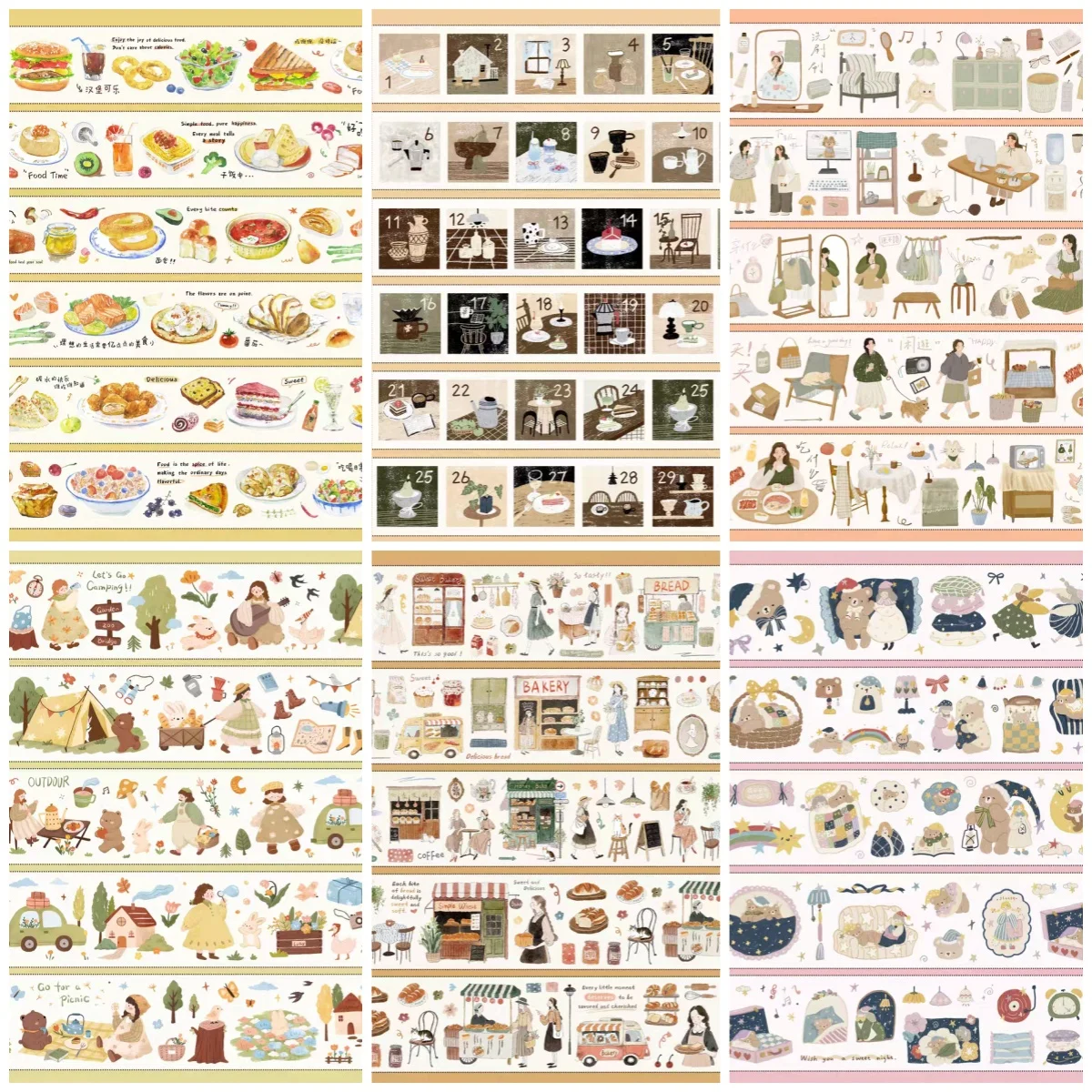 1 Loop Sample - Yi'er Planner Material Snack Talk PET Washi Tape Cutting Stickers
1 Loop Sample - Yi'er Planner Material Snack Talk PET Washi Tape Cutting Stickers