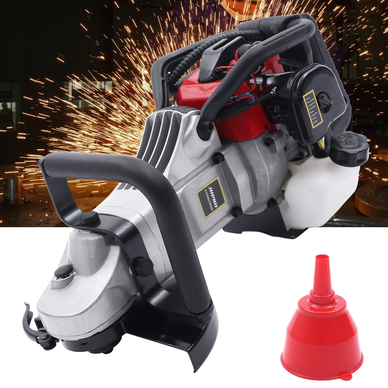 32.6CC 2-stroke Gas Powered Angle Grinder Cutter Concrete Cut Off Saw Polishing Grinding Machine Air Cooled 1.2kw
32.6CC 2-stroke Gas Powered Angle Grinder Cutter Concrete Cut Off Saw Polishing Grinding Machine Air Cooled 1.2kw
