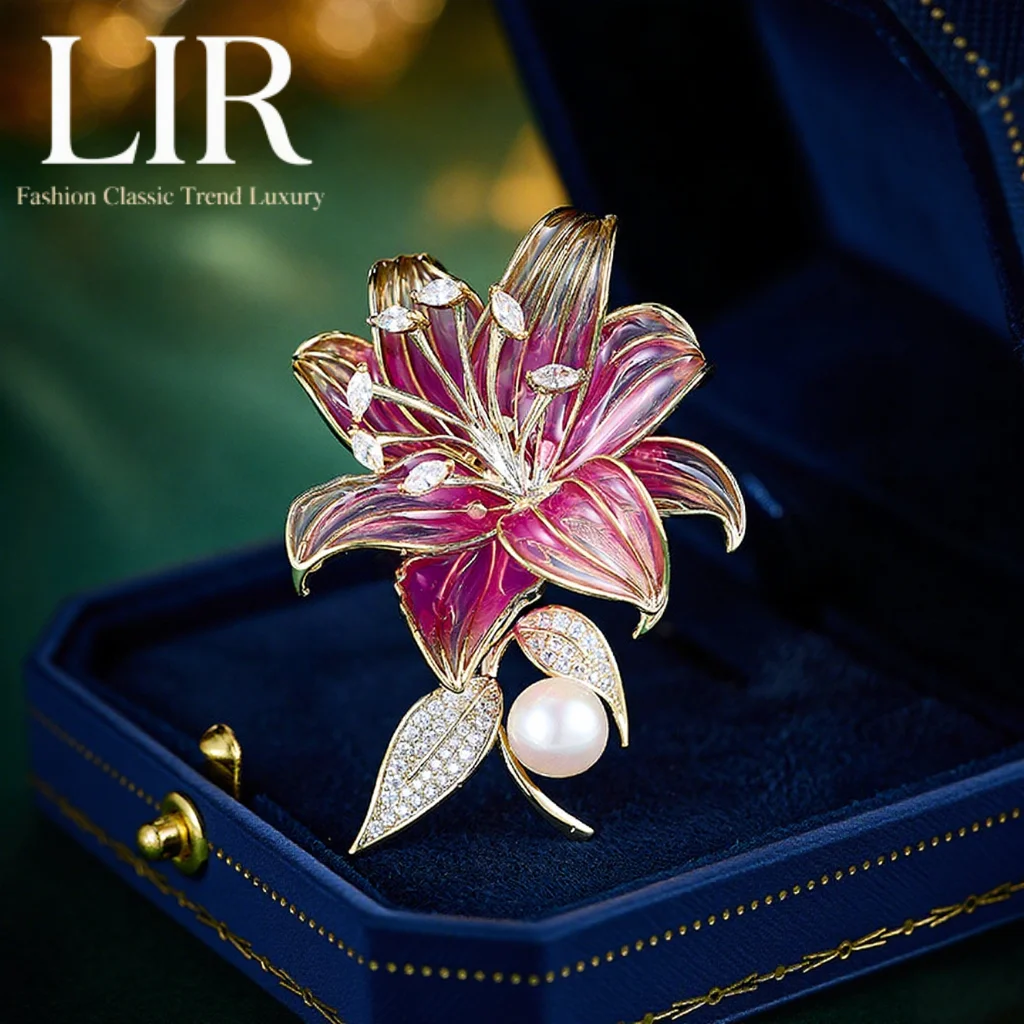 LIR 202 New Freshwater Pearl Brooch: Colorful Enamel 3D Flower, Anti-Fading, Anti-Deformation, Elegant Anti-Exposure
LIR 202 New Freshwater Pearl Brooch: Colorful Enamel 3D Flower, Anti-Fading, Anti-Deformation, Elegant Anti-Exposure