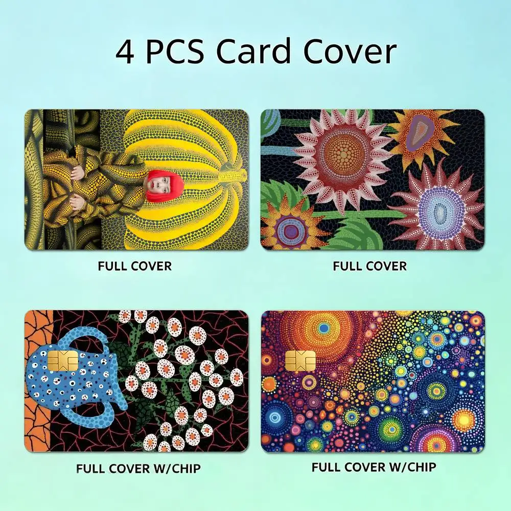 Y-Yayoi Kusama Polka Dots Abstract Art HD Waterproof Card Skins Protective Stickers for Credit Bank Game Cards
Y-Yayoi Kusama Polka Dots Abstract Art HD Waterproof Card Skins Protective Stickers for Credit Bank Game Cards