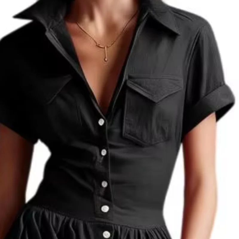 Women Belted Waist Dress Short Sleeve Long Western Simple Dress, Summer Flowy A-Line Maxi Dress with Pockets
Women Belted Waist Dress Short Sleeve Long Western Simple Dress, Summer Flowy A-Line Maxi Dress with Pockets