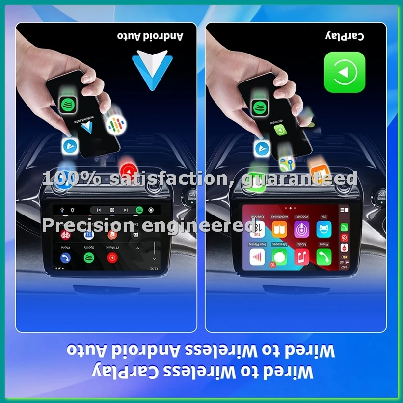 2 in 1 Carplay Adapter Android Auto Wired to Wireless Plug & Play USB Dongle Type C Connection for-PZZW
2 in 1 Carplay Adapter Android Auto Wired to Wireless Plug & Play USB Dongle Type C Connection for-PZZW