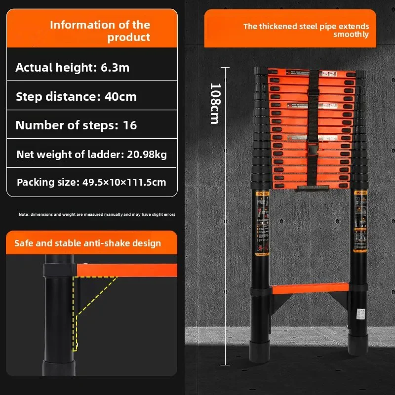 Household Goods Telescopic Ladder Straight Ladder Folding And Shrinking Multifunctional Step Ladder Herringbone Ladder
Household Goods Telescopic Ladder Straight Ladder Folding And Shrinking Multifunctional Step Ladder Herringbone Ladder