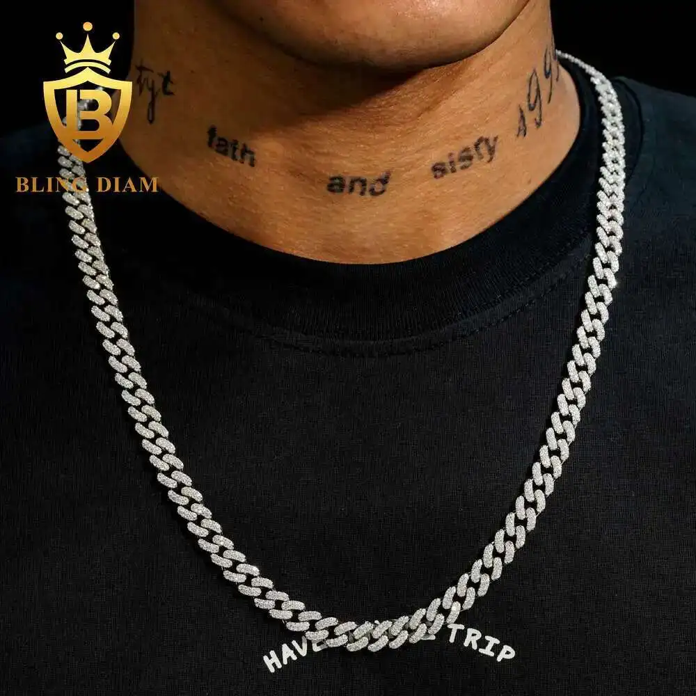 Cheap Price 8mm Classic Moissanite Diamond Cuban Chain Necklace Rapperjewelry925 Silver Iced Out Hip Hop Cuban Link Chain
Cheap Price 8mm Classic Moissanite Diamond Cuban Chain Necklace Rapperjewelry925 Silver Iced Out Hip Hop Cuban Link Chain