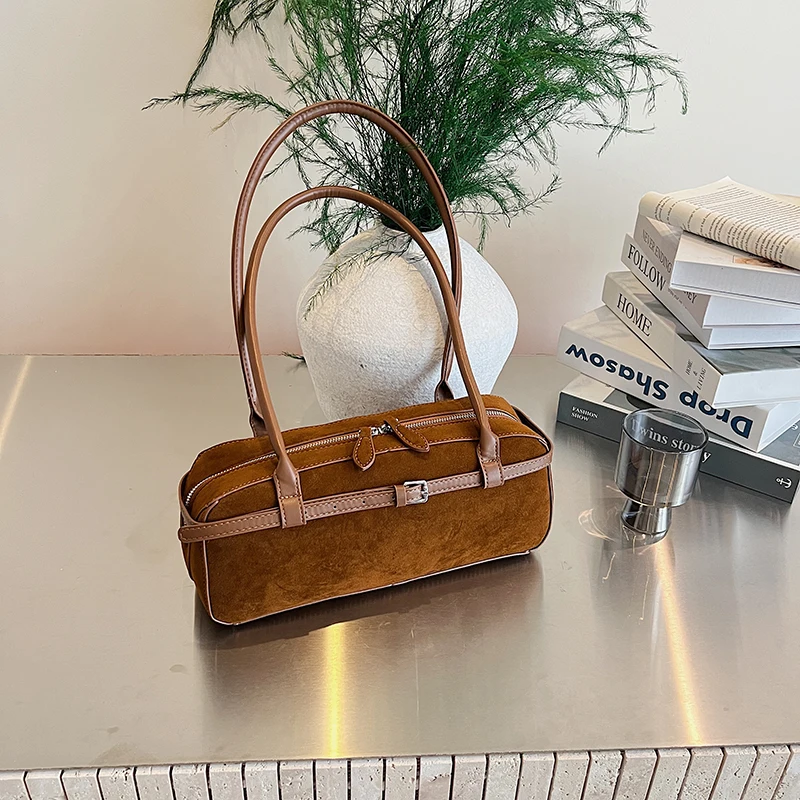 Faux Suede Solid Color Women's Handbags Zipper Versatile Ladies Bags on Sale 2025 Fashion Temperament New Shoulder Bags
Faux Suede Solid Color Women's Handbags Zipper Versatile Ladies Bags on Sale 2025 Fashion Temperament New Shoulder Bags