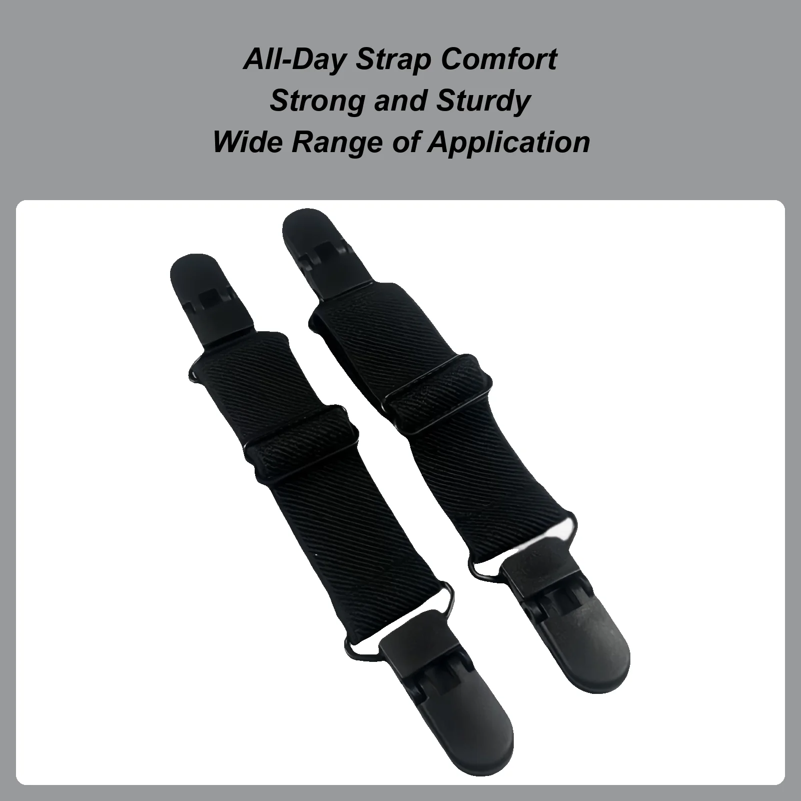 Boot Straps 2 Piece Adjustable Elastic Pant Keeper Clips Boot Straps Clamp For Pants For Women Men Riding Biker Jeans Mitten
Boot Straps 2 Piece Adjustable Elastic Pant Keeper Clips Boot Straps Clamp For Pants For Women Men Riding Biker Jeans Mitten