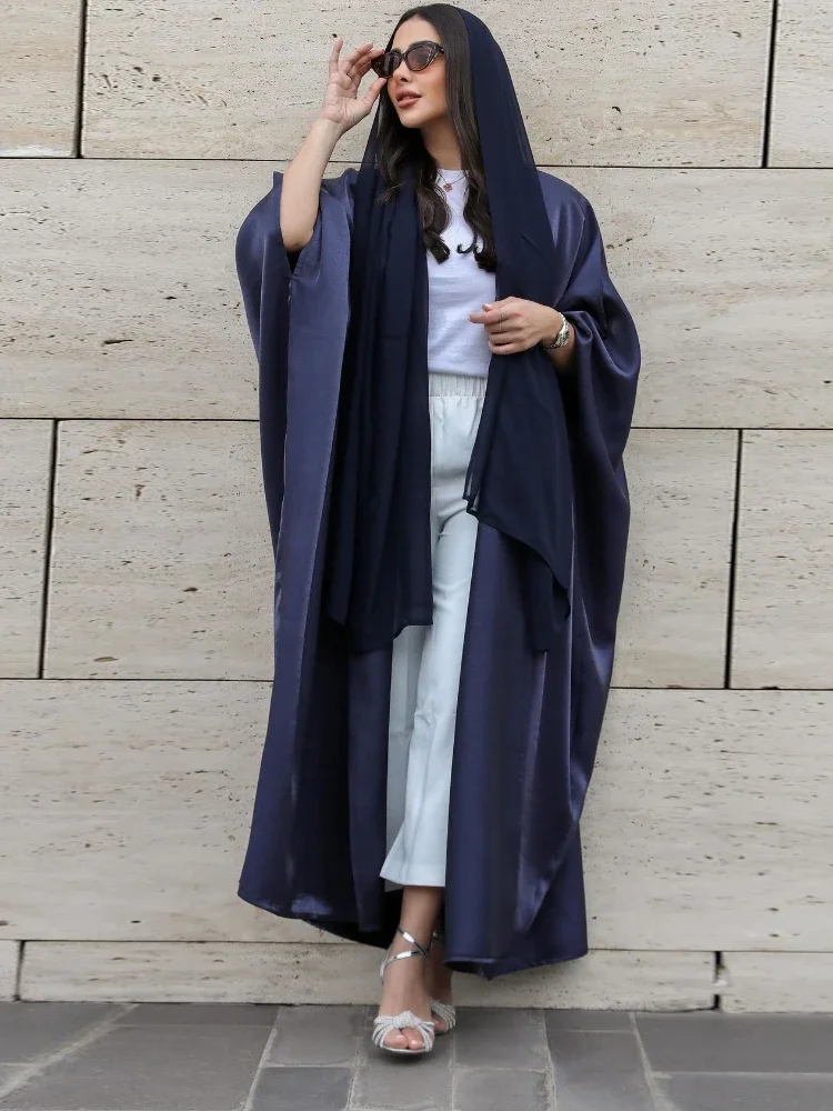 Summer Shiny Satin Batwing Abaya Kimono Muslim Women Open Abayas Dubai Luxury Turkey Cardigan Islam Outfit Kaftan Hijab Dress
Summer Shiny Satin Batwing Abaya Kimono Muslim Women Open Abayas Dubai Luxury Turkey Cardigan Islam Outfit Kaftan Hijab Dress