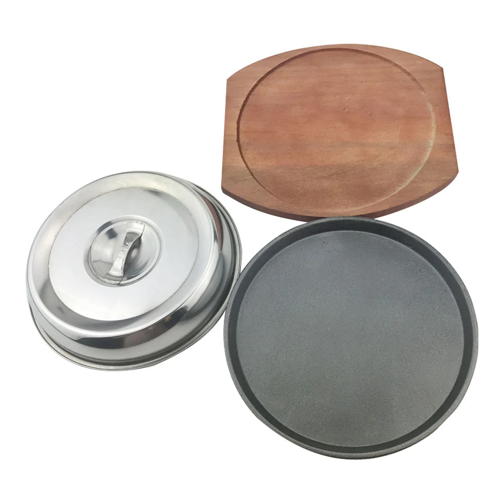 Round Iron Plate Nonstick BBQ Trays Western Steak Grill Roasting Pan Kitchen Cookware Platter Cast Iron Easy Cleaning
Round Iron Plate Nonstick BBQ Trays Western Steak Grill Roasting Pan Kitchen Cookware Platter Cast Iron Easy Cleaning