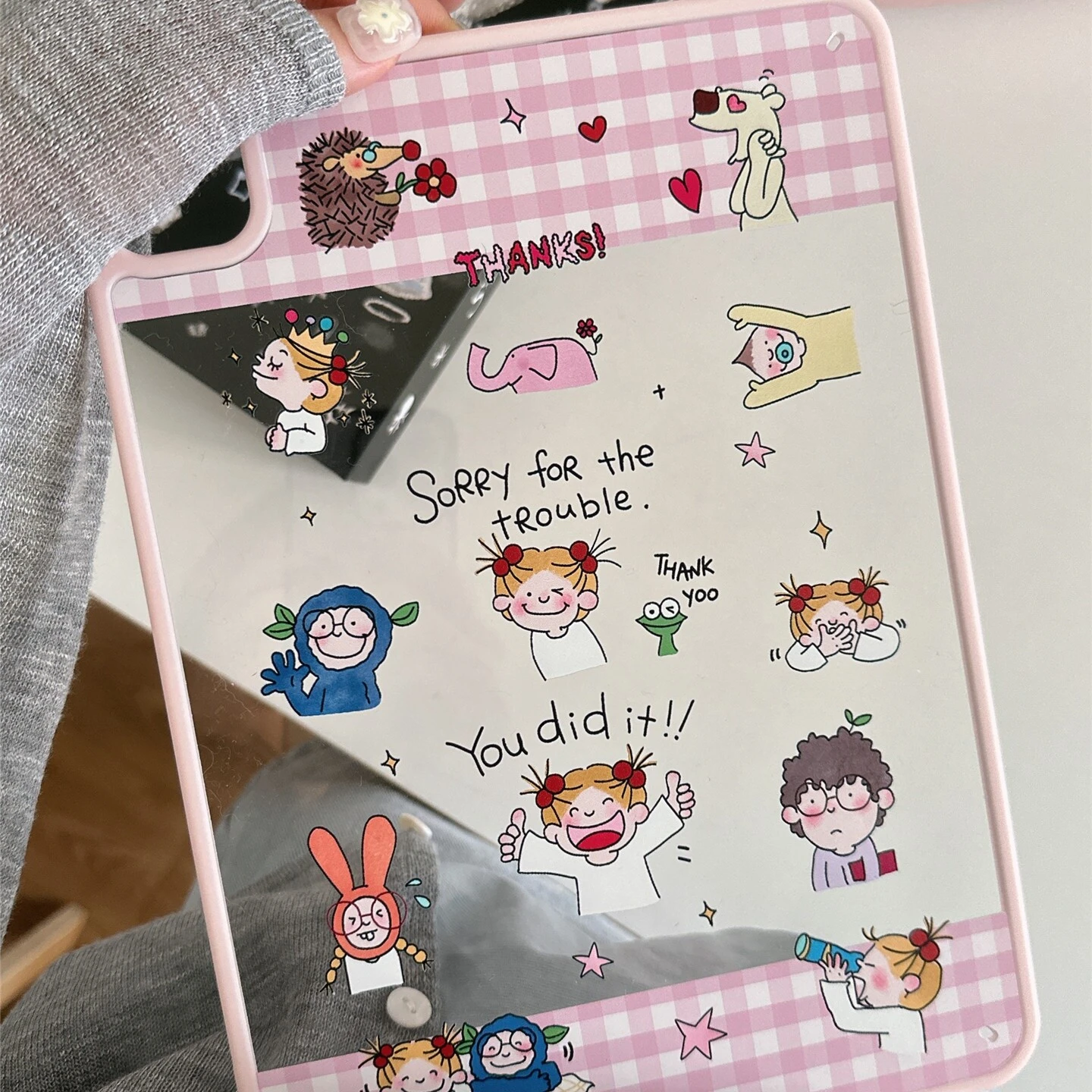 Korean Ins Kawaii Pink Cute Cartoon Girl Cover For iPad Pro 13 11th M5 M4 12.9 A16 10 8 7 9th 10th Air 11 M2 M3 Mini Tablet Case
Korean Ins Kawaii Pink Cute Cartoon Girl Cover For iPad Pro 13 11th M5 M4 12.9 A16 10 8 7 9th 10th Air 11 M2 M3 Mini Tablet Case
