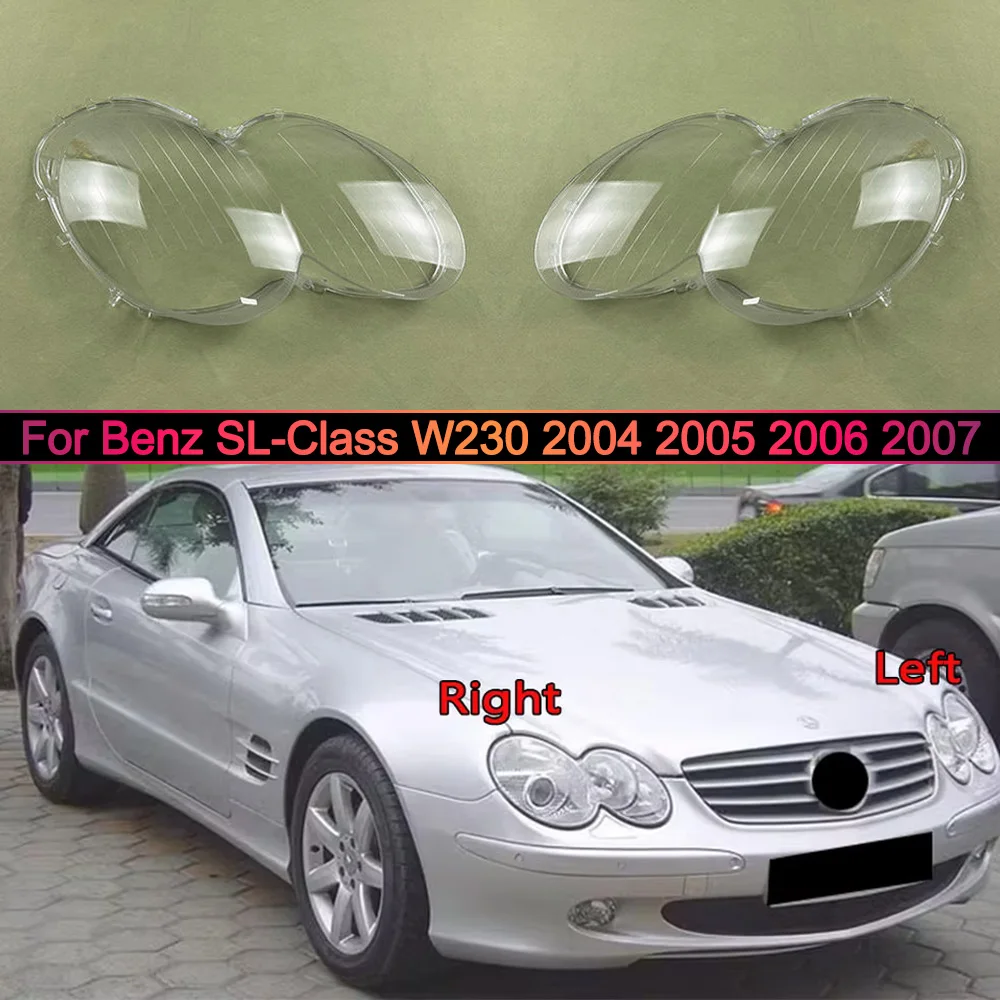 For Benz 2004 2005-2007 SL-Class W230 (With Stripes) Car Headlight Cover Lampcover Lampshade Lamp Lens Case Auto Light Caps
For Benz 2004 2005-2007 SL-Class W230 (With Stripes) Car Headlight Cover Lampcover Lampshade Lamp Lens Case Auto Light Caps