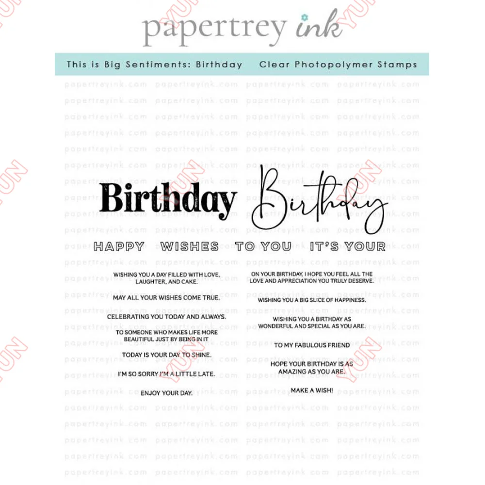 2025 New Papertrey Ink Birthday Words Dies Stamps Stencil DIY Scrapbooking Photo Album Decorative Embossing DIY Paper Cards Mold
2025 New Papertrey Ink Birthday Words Dies Stamps Stencil DIY Scrapbooking Photo Album Decorative Embossing DIY Paper Cards Mold