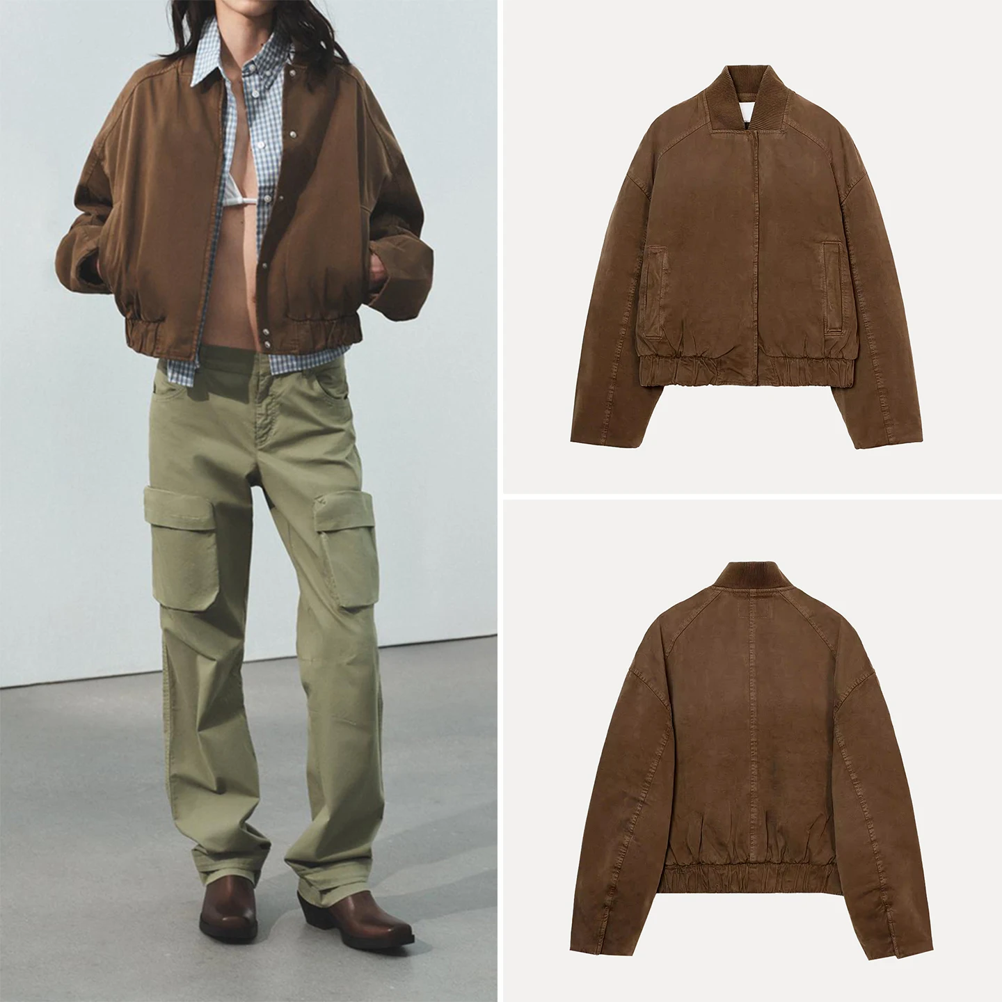 Модная женская куртка-пилот с длинными рукавами, весна 2026, новинка, верхняя одежда Z Brand, европейский стиль
Модная женская куртка-пилот с длинными рукавами, весна 2026, новинка, верхняя одежда Z Brand, европейский стиль