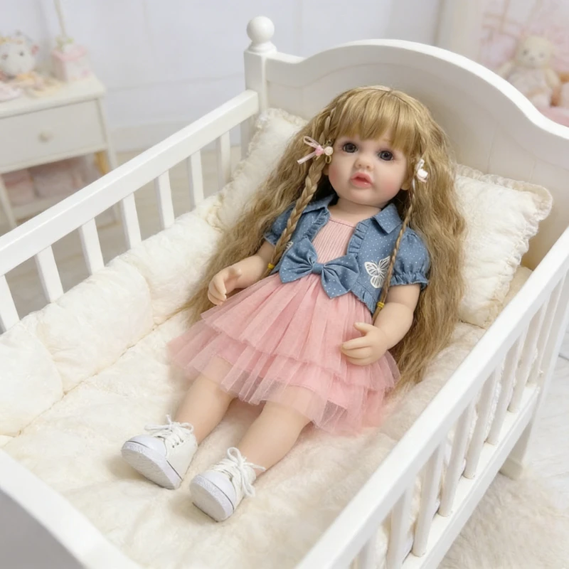 Кукла-принцесса Бетти с блондинистыми кудрявыми волосами, 55 см, стоячая, на ножках, для новорожденных, подарок на день рождения для девочек
Кукла-принцесса Бетти с блондинистыми кудрявыми волосами, 55 см, стоячая, на ножках, для новорожденных, подарок на день рождения для девочек