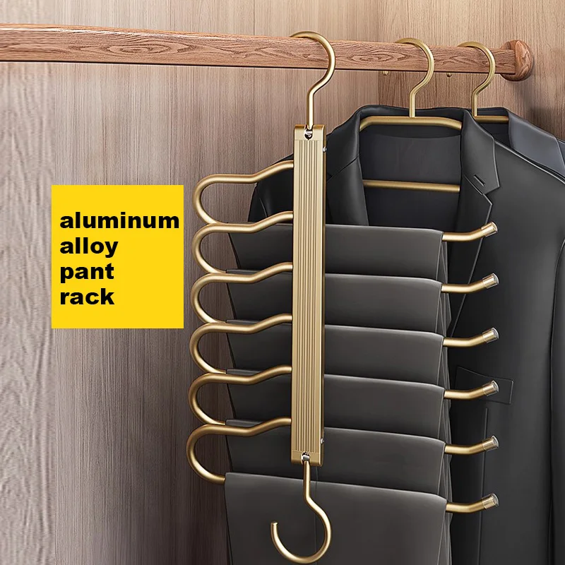 Folding Pants Rack Multifunctional Ties Scarf Towel Storage Racks Trousers Special Seamless Hanging Rack Wardrobe Organizer
Folding Pants Rack Multifunctional Ties Scarf Towel Storage Racks Trousers Special Seamless Hanging Rack Wardrobe Organizer