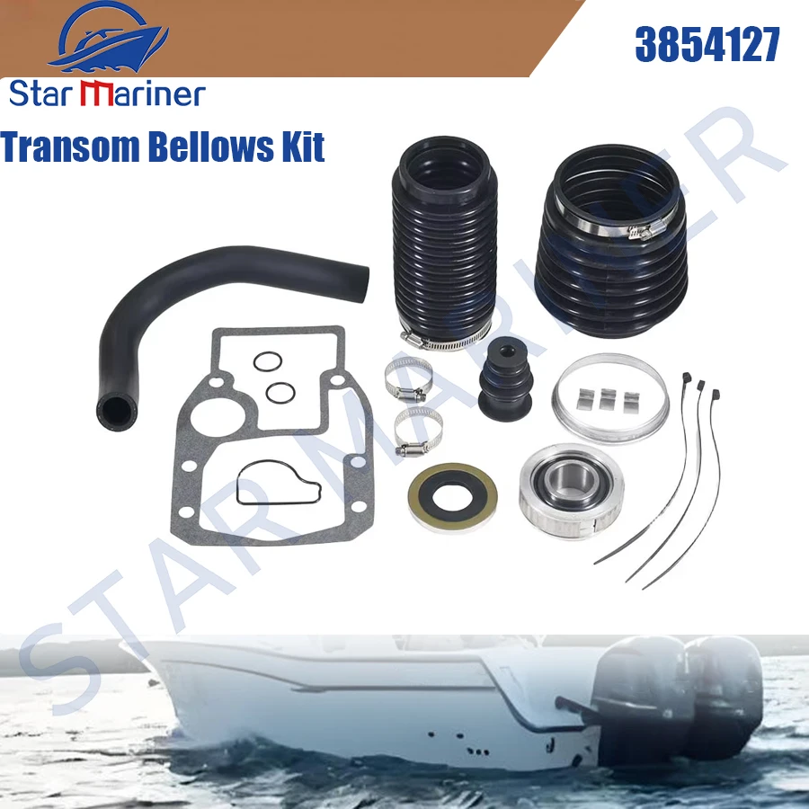 Marine Repair Parts Transom Bellows Kit Gimbal Bearing 3854127 Replacement for Volvo Penta SX OMC Cobra 911826 3841481 3850426
Marine Repair Parts Transom Bellows Kit Gimbal Bearing 3854127 Replacement for Volvo Penta SX OMC Cobra 911826 3841481 3850426
