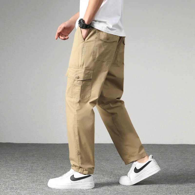 Breathable Lightweight Cargo Pants Man Multi Pockets Straight Pants Loose Cotton Casual Cargo Pant Elastic Waist Drawtring Pants
Breathable Lightweight Cargo Pants Man Multi Pockets Straight Pants Loose Cotton Casual Cargo Pant Elastic Waist Drawtring Pants