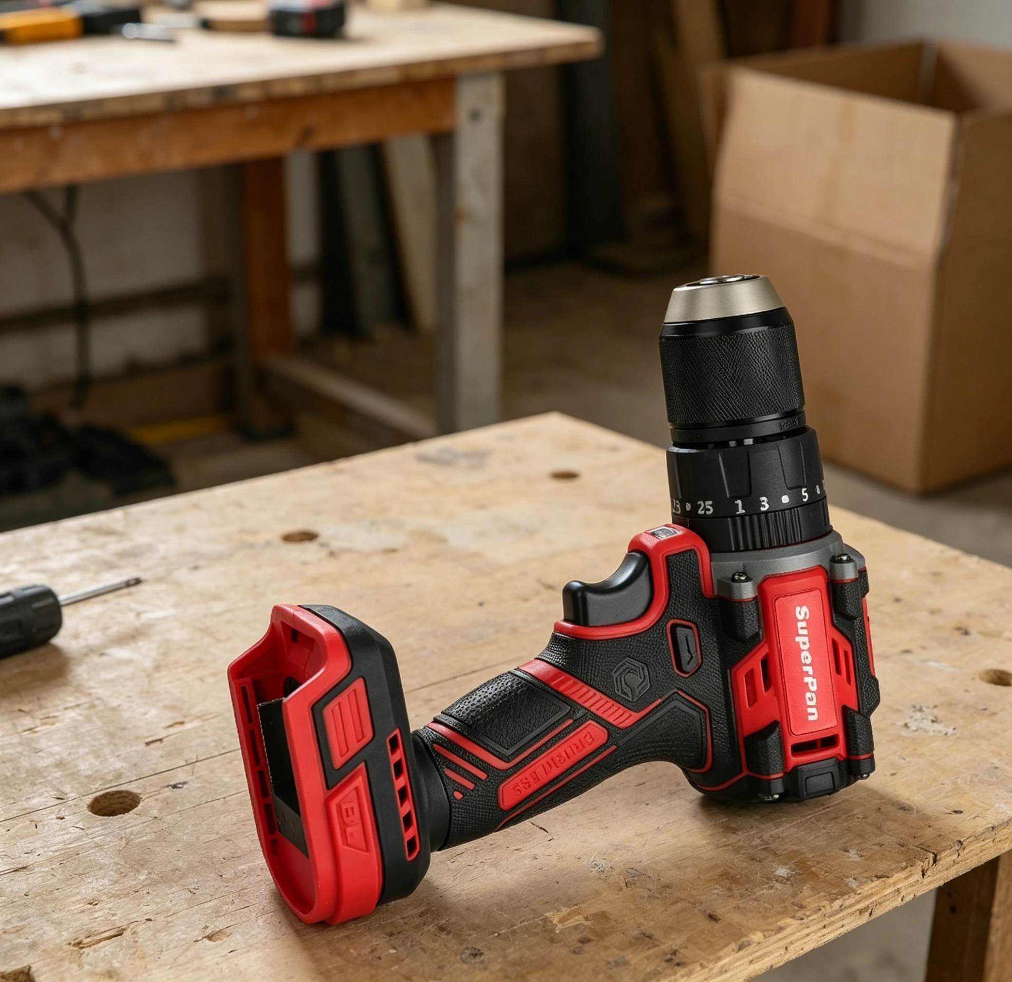 20V Brushless Cordless Drill, 90Nm, 24+1 Torque, Electric Hand Drill for Home & Workshop, Bare Unit,For makita Battery
20V Brushless Cordless Drill, 90Nm, 24+1 Torque, Electric Hand Drill for Home & Workshop, Bare Unit,For makita Battery