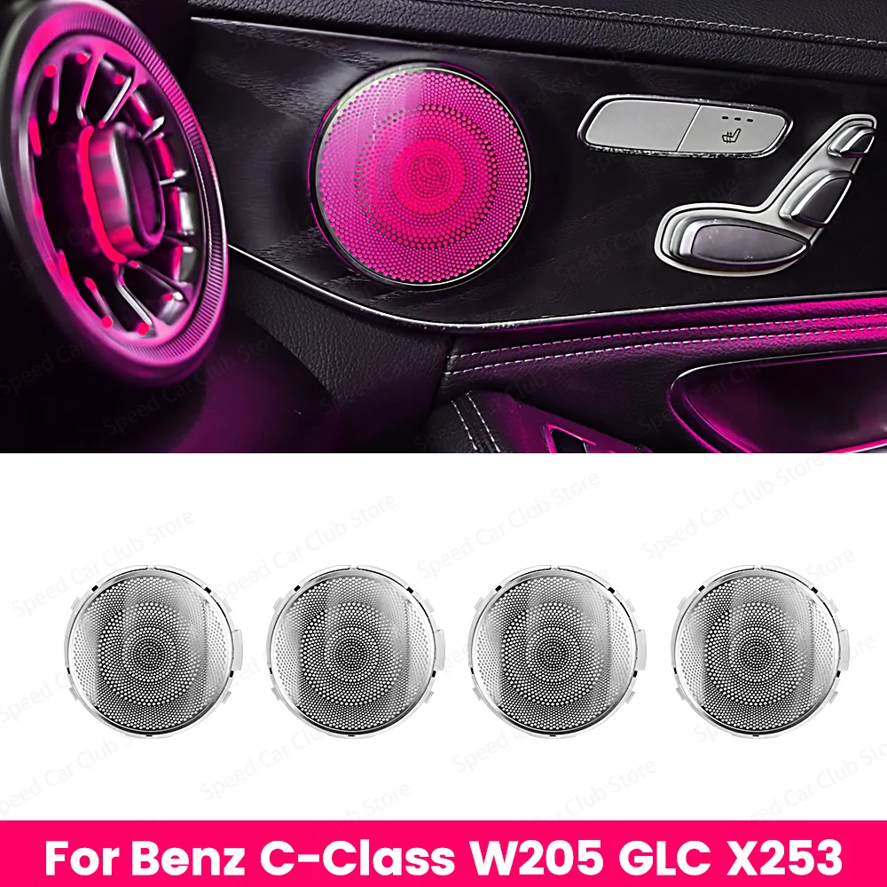 64 Colour LED Car Door Luminous Speaker Cover For Mercedes Benz W205 X253GLC W213 W238 Coupe Sound Metal Decoratio Ambient Light
64 Colour LED Car Door Luminous Speaker Cover For Mercedes Benz W205 X253GLC W213 W238 Coupe Sound Metal Decoratio Ambient Light