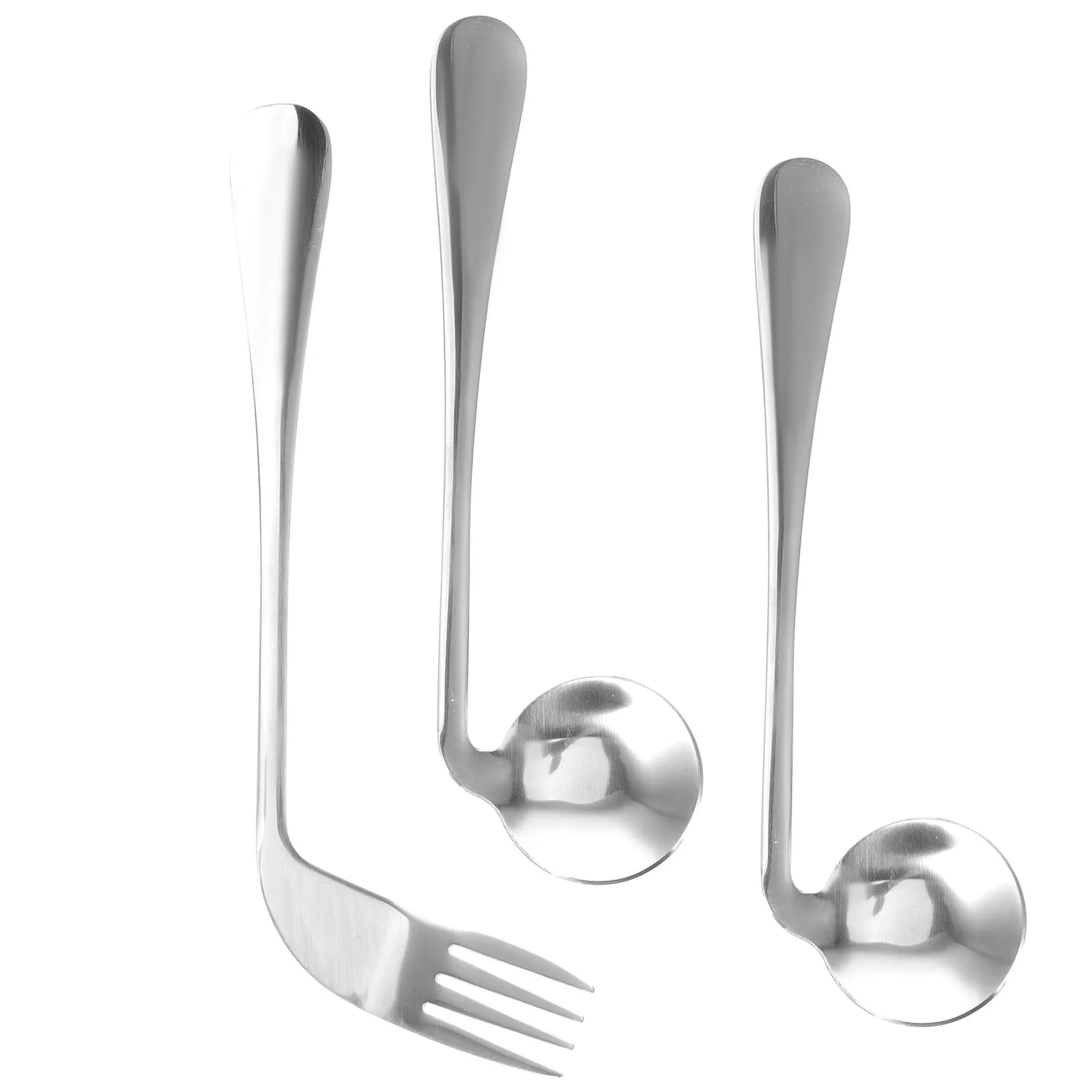 1Set Elderly Aid Feeding Spoon Fork Stainless Steel Angled Design Self-Feeding Tableware for Arthritis Disabled Patients Easy
1Set Elderly Aid Feeding Spoon Fork Stainless Steel Angled Design Self-Feeding Tableware for Arthritis Disabled Patients Easy