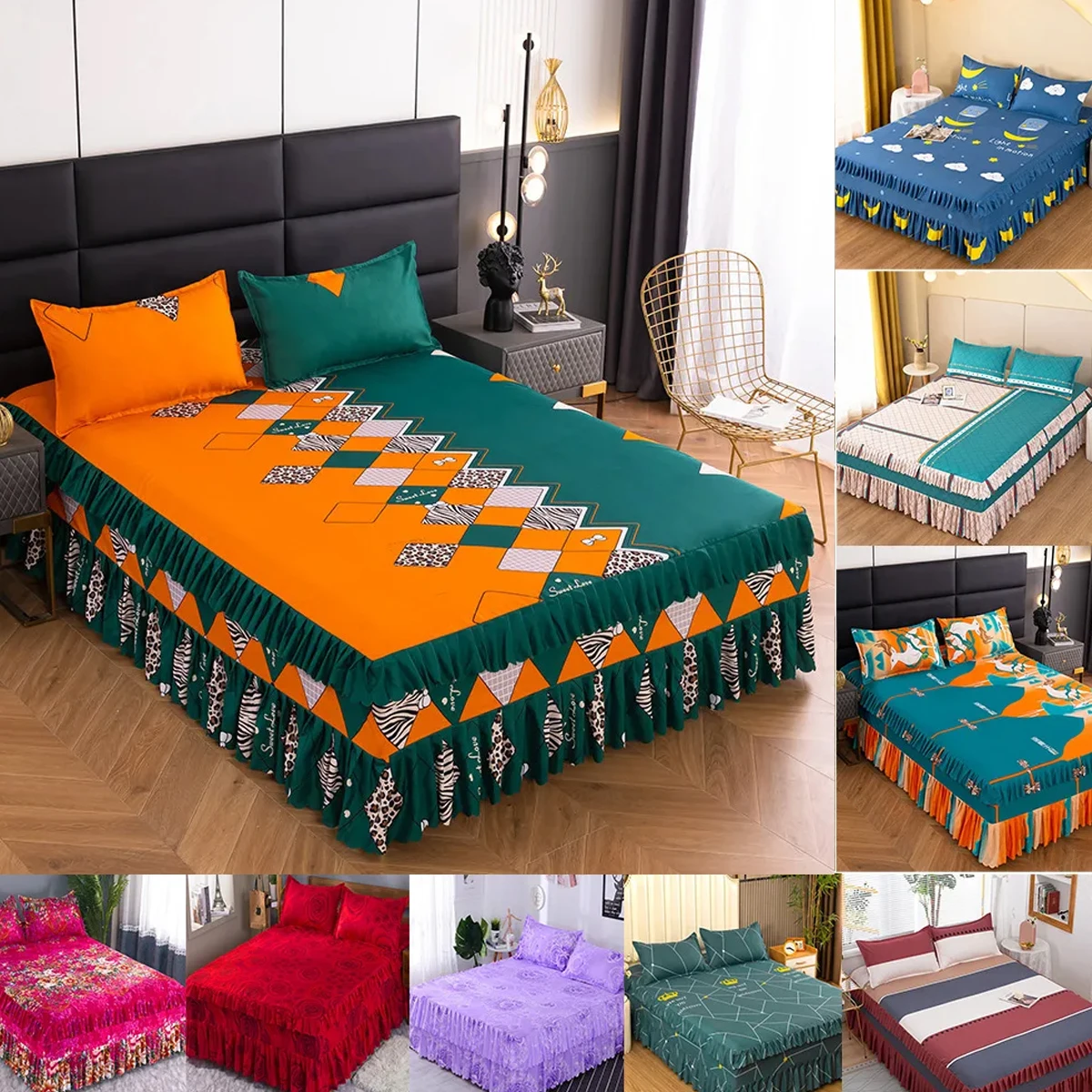 Korean Style BedSkirt Bed Cover Single Piece Princess Style BedSkirt BedCover/ Bed Sheet Non Pilling/ Non Shrinking 1.8/2m
Korean Style BedSkirt Bed Cover Single Piece Princess Style BedSkirt BedCover/ Bed Sheet Non Pilling/ Non Shrinking 1.8/2m