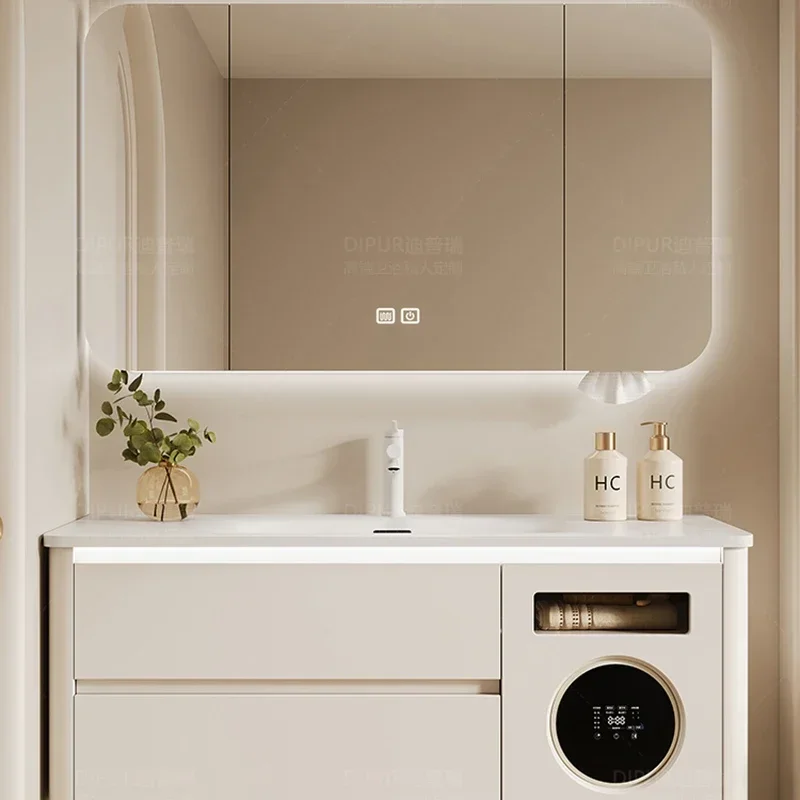 Cream Style Bathroom Cabinets Shelves with Mirror Storage Bathroom Cabinets Simple Design Home Furniture Gabinete De Baño LLBC
Cream Style Bathroom Cabinets Shelves with Mirror Storage Bathroom Cabinets Simple Design Home Furniture Gabinete De Baño LLBC