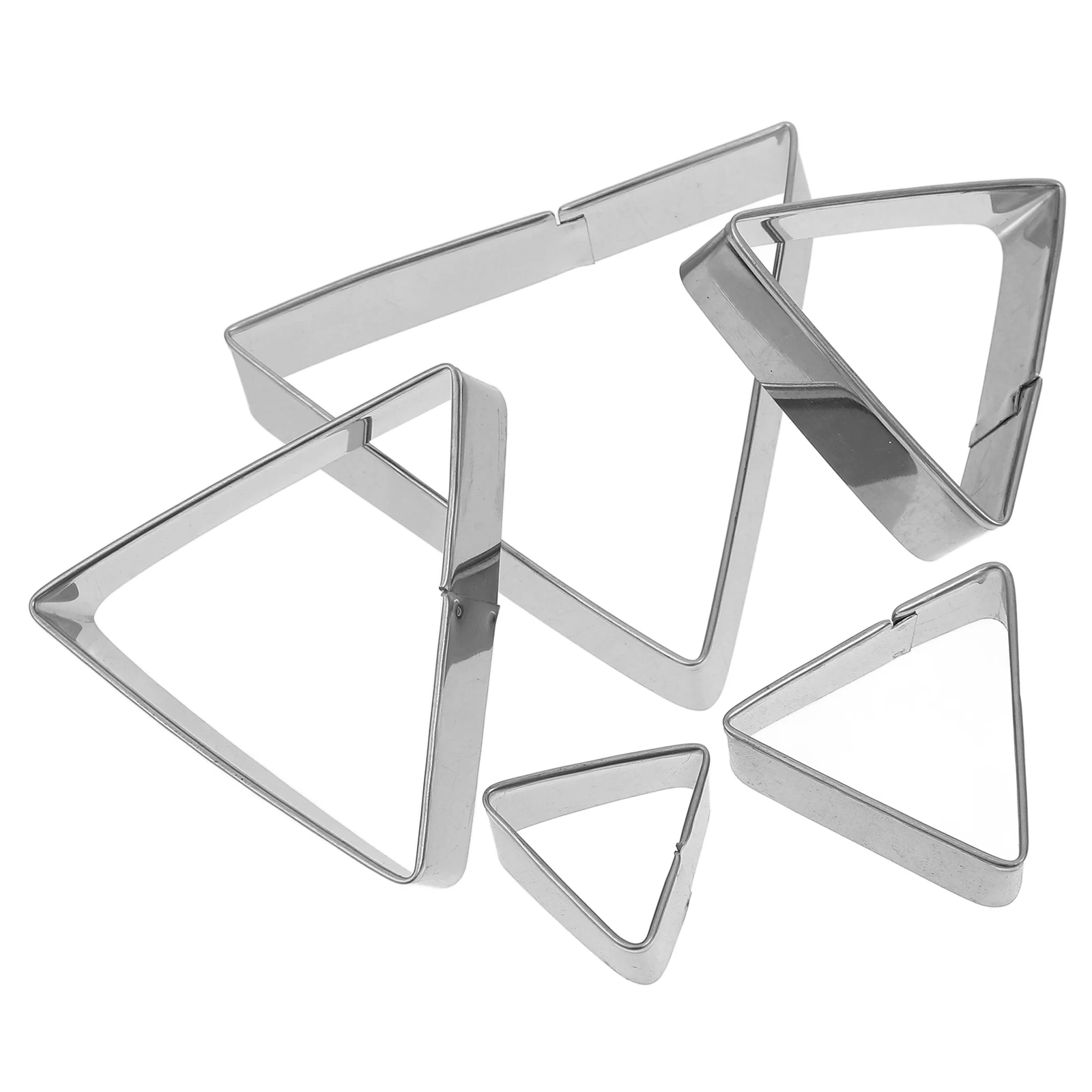 5 Pcs Stainless Steel Triangle Cookie Cutters for Baking Cake Molds Pastry Tools Diy Crafts Non Stick Reusable
5 Pcs Stainless Steel Triangle Cookie Cutters for Baking Cake Molds Pastry Tools Diy Crafts Non Stick Reusable