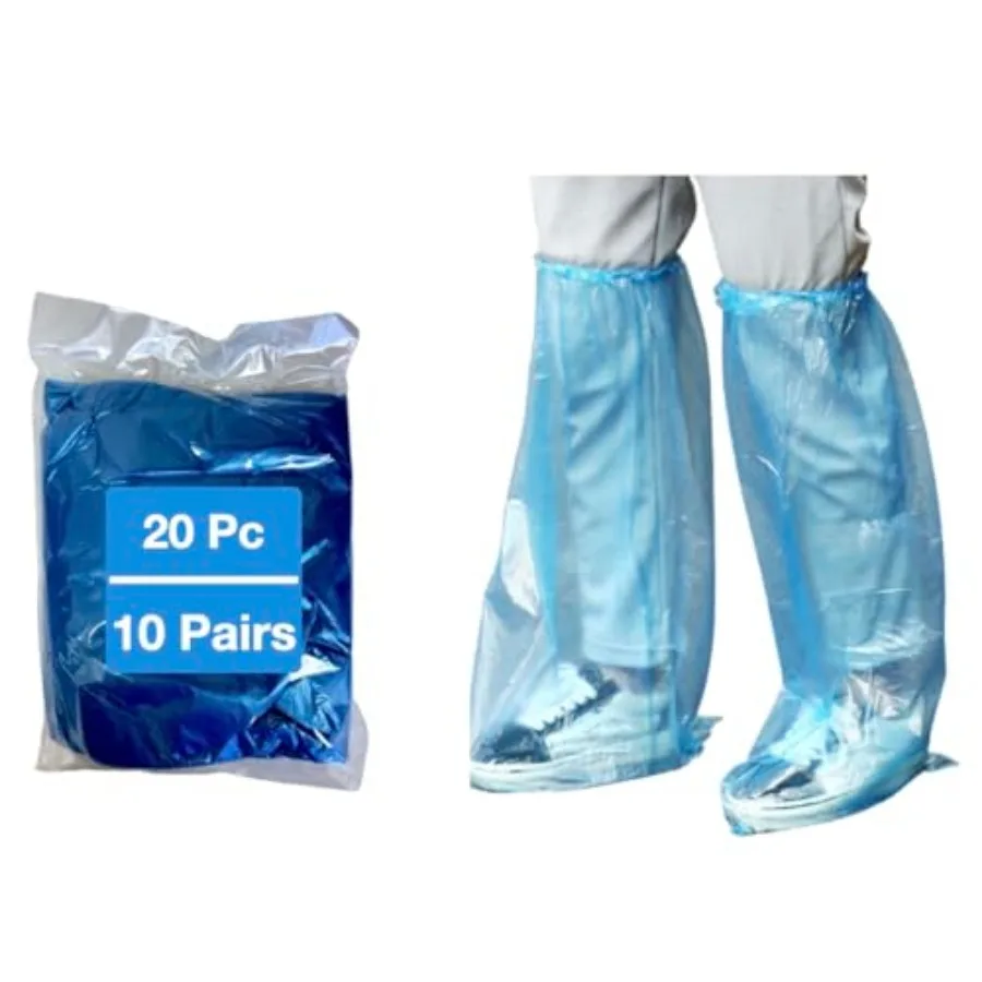 Leo 10 pairs shoes and long Boots cover - Disposable Long Boots Shoes Cover slip resistant Durable Material for carpet, rain, m
Leo 10 pairs shoes and long Boots cover - Disposable Long Boots Shoes Cover slip resistant Durable Material for carpet, rain, m