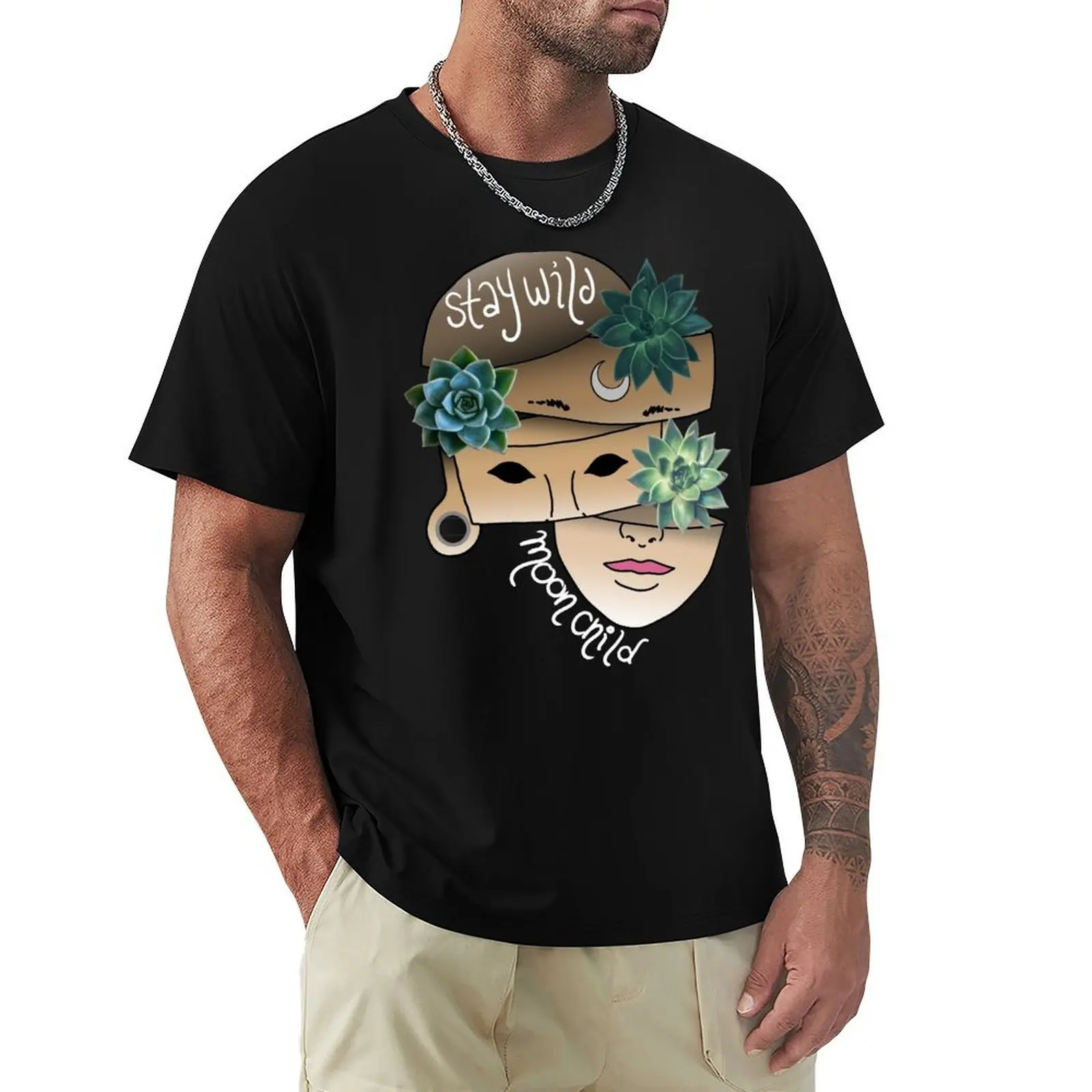 Stay Wild Moon Child, Plant Lover, Succulents, Weird and Unusual, T-Shirt Casual Daily Outfit T-Shirt
Stay Wild Moon Child, Plant Lover, Succulents, Weird and Unusual, T-Shirt Casual Daily Outfit T-Shirt