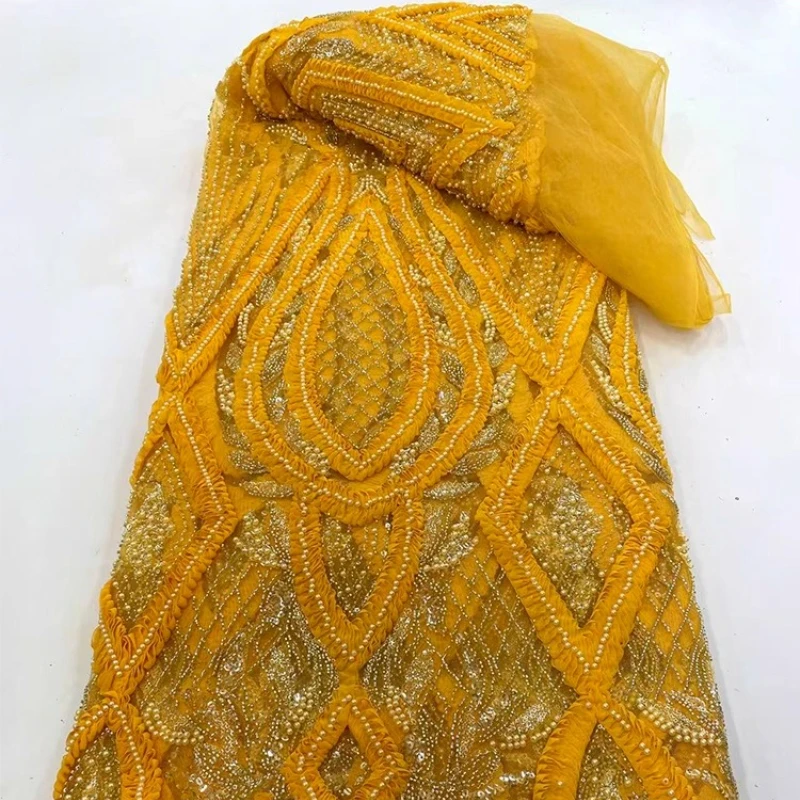 French beaded embroidered mesh fabric, plaque-patterned striped African fashion bubble beaded sequin embroidered fabric dress
French beaded embroidered mesh fabric, plaque-patterned striped African fashion bubble beaded sequin embroidered fabric dress