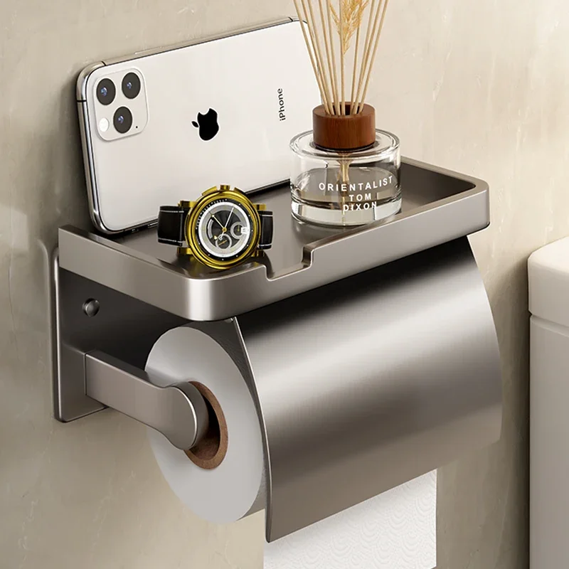 Aluminium Toilet Paper Box Roll Paper Holder Wall Mounted Tissue Paper Storage Box Storage Rack Hanger Bathroom Accessories
Aluminium Toilet Paper Box Roll Paper Holder Wall Mounted Tissue Paper Storage Box Storage Rack Hanger Bathroom Accessories