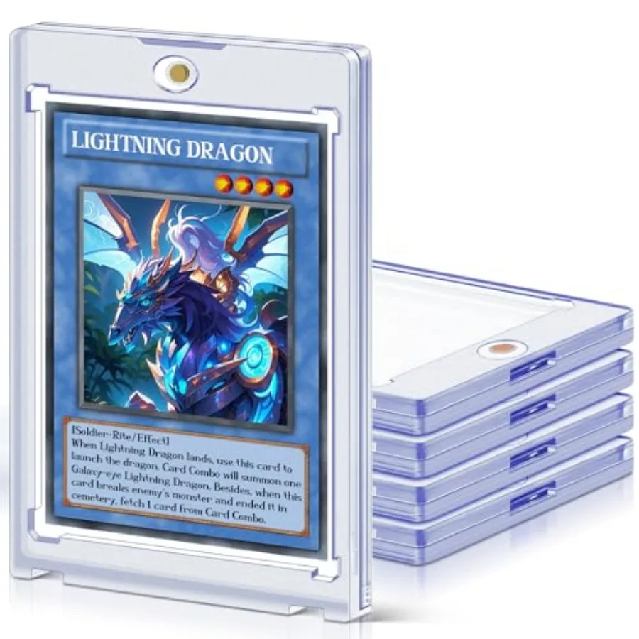 5 ct Magnetic Card Holders for Trading Cards, 35 pt Hard Cards Sleeves Case Fit for MTG Cards, Standard Cards, Sports Cards, Ba
5 ct Magnetic Card Holders for Trading Cards, 35 pt Hard Cards Sleeves Case Fit for MTG Cards, Standard Cards, Sports Cards, Ba