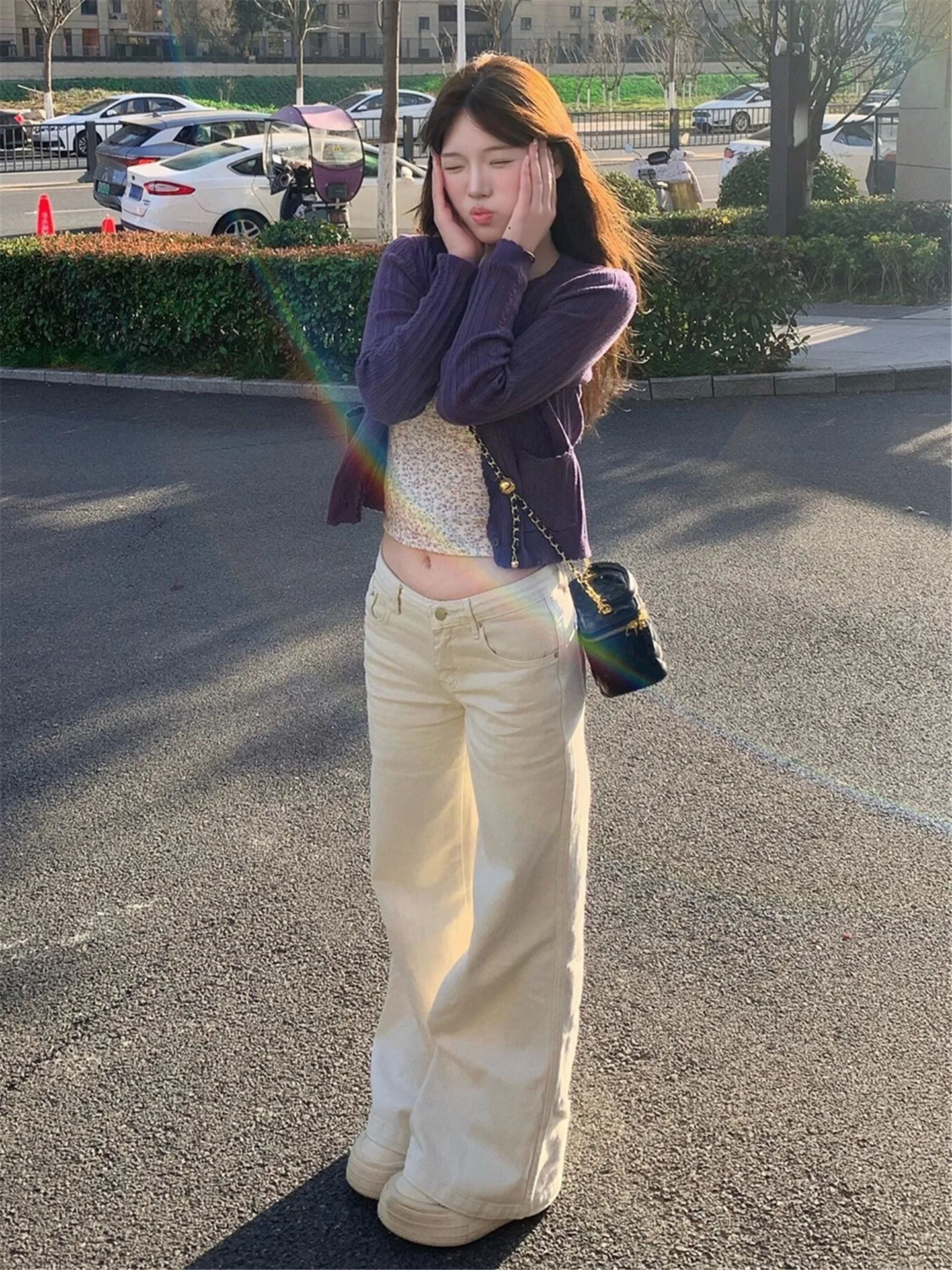 American Street Style Low Waist Flared Jeans Women's Loose Drapey Tall Extended Wide Leg Pants Spring Cotton Denim Skinnies
American Street Style Low Waist Flared Jeans Women's Loose Drapey Tall Extended Wide Leg Pants Spring Cotton Denim Skinnies