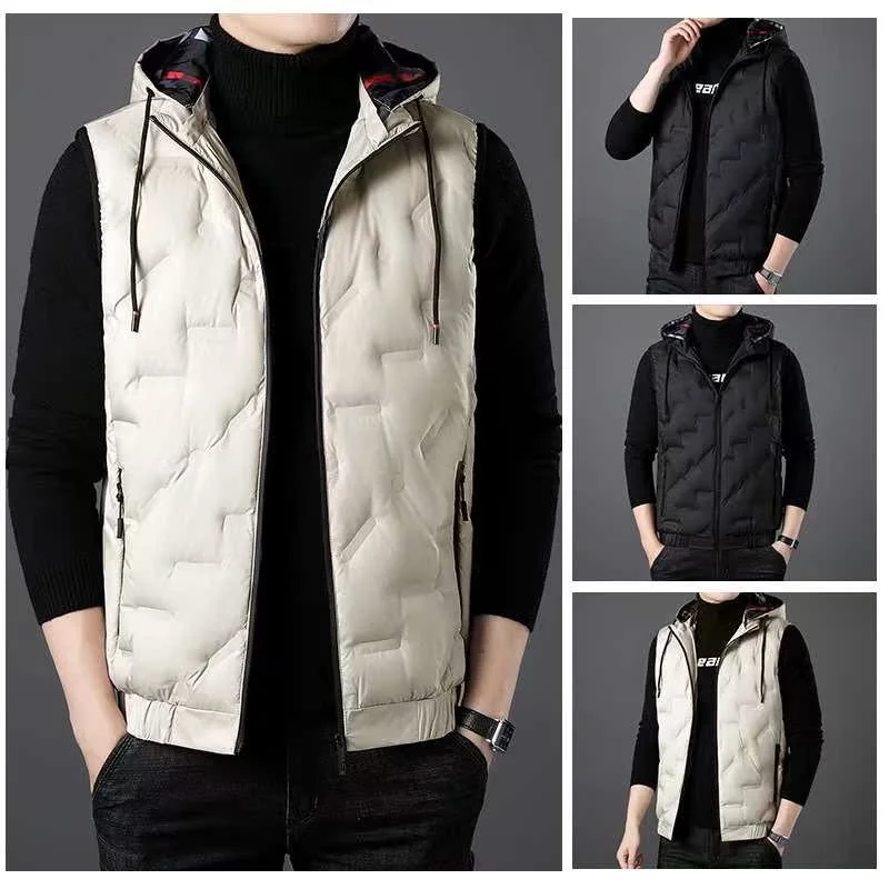 Faionable Men's Vest Autumn Winter New Sle Allmatch Slim Fit Youth Trend Casual Scene Color Design Removable Hat
Faionable Men's Vest Autumn Winter New Sle Allmatch Slim Fit Youth Trend Casual Scene Color Design Removable Hat