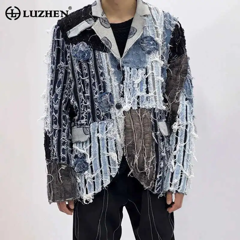 LUZHEN 2025 новый оригинальный индивидуальный дизайн, пиджак, мужской стильный пиджак High Street Burr Edge, элегантная повседневная куртка LZ9813
LUZHEN 2025 новый оригинальный индивидуальный дизайн, пиджак, мужской стильный пиджак High Street Burr Edge, элегантная повседневная куртка LZ9813